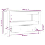 Tv-Meubel 79X35X52 Cm Massief Grenenhout