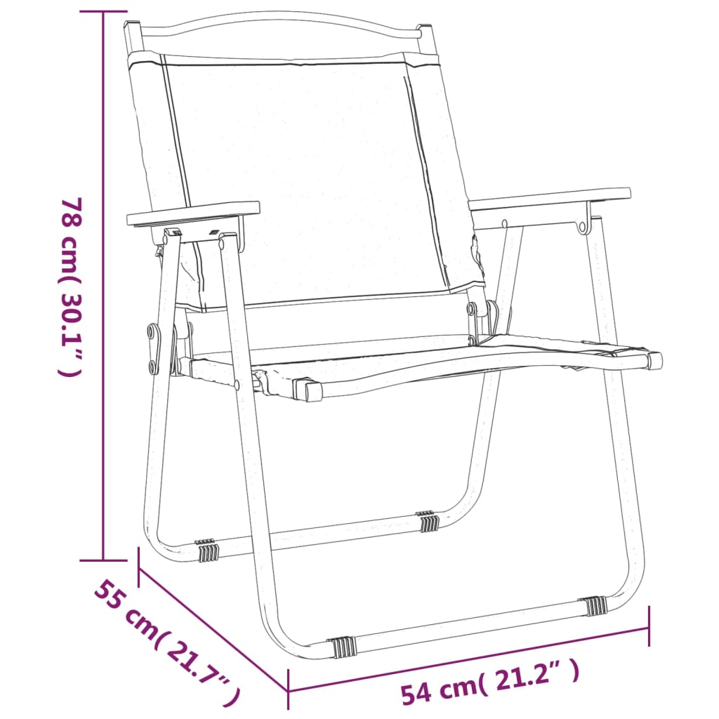 Campingstoelen Oxford Stof