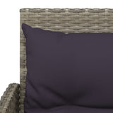 -Delige Loungeset Met Kussens L-Vormig Poly Rattan