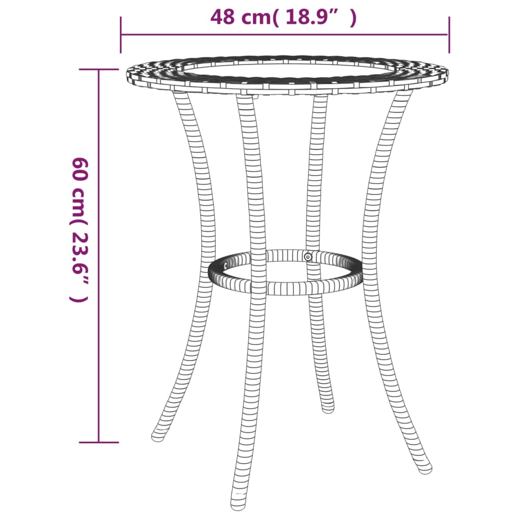 -Delige Loungeset Met Kussens L-Vormig Poly Rattan