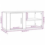 Tv-Meubels 80X31,5X36 Cm Bewerkt Hout