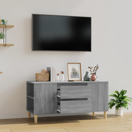 Tv-Meubel 02X44,5X50 Cm Bewerkt Hout