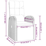 Tuinstoelen Verstelbaar Met Kussens Poly Rattan