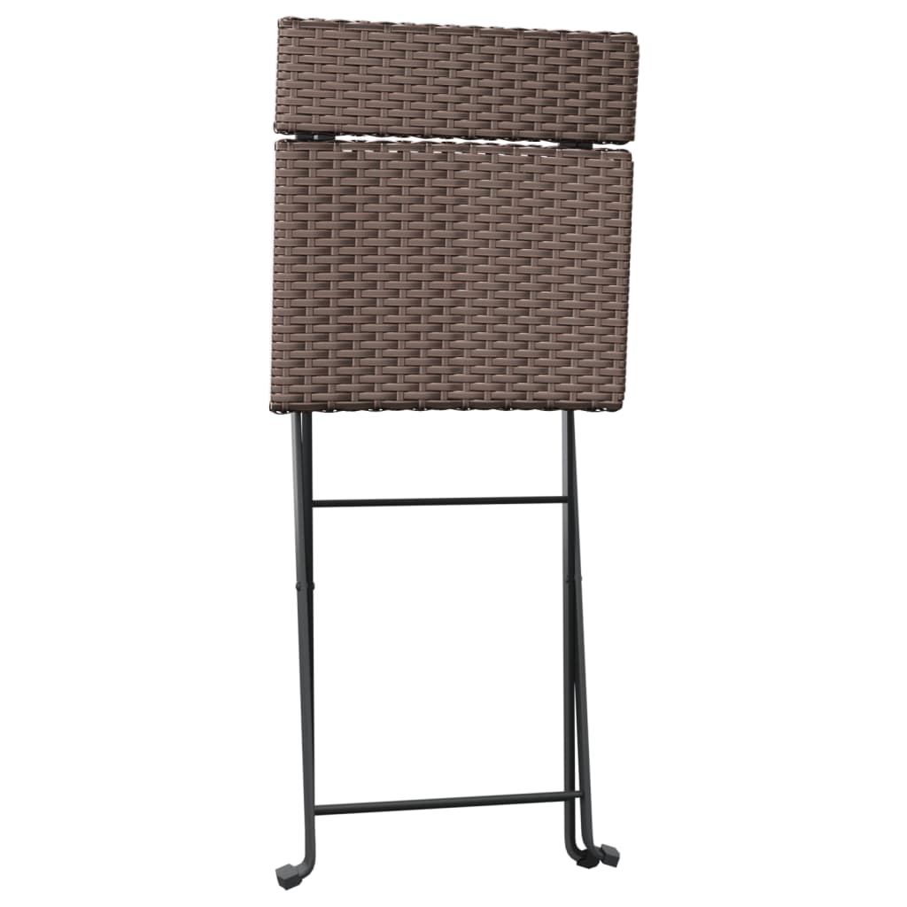 Bistrostoelen Inklapbaar Poly Rattan En Staal