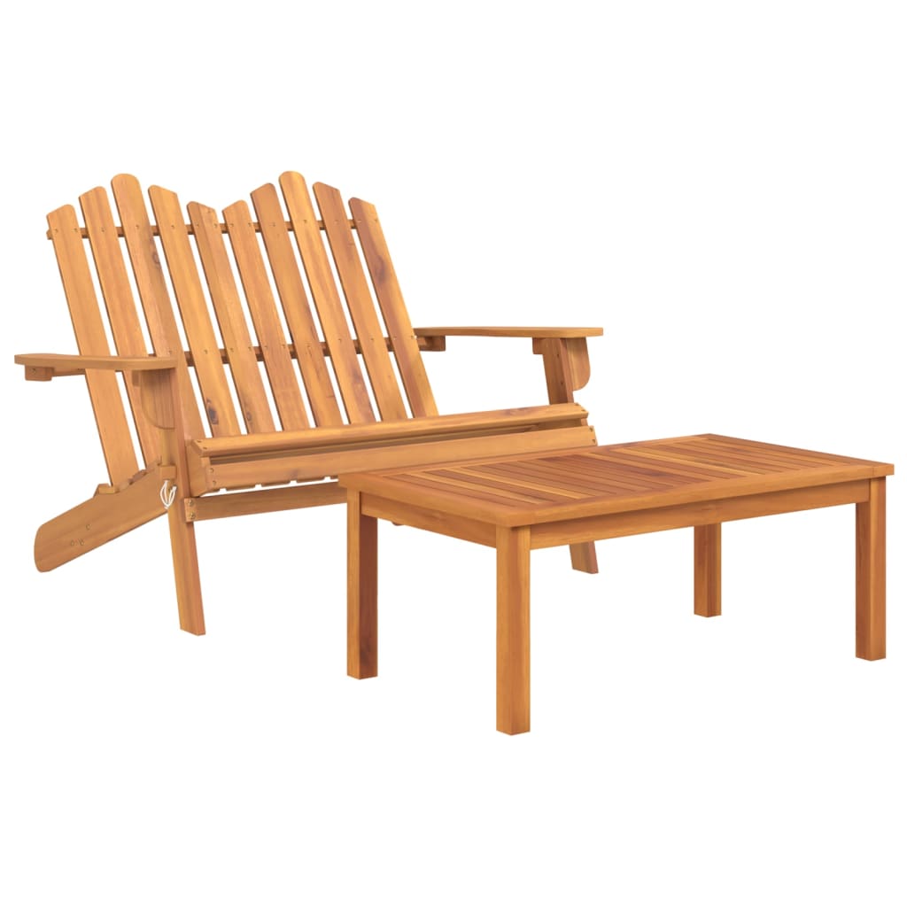 2-Delige Loungeset Adirondack Massief Acaciahout