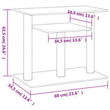 Krabpaal Met Platforms 62,5 Cm Donkergrijs