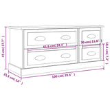 Tv-Meubel 00X35,5X45 Cm Bewerkt Hout Kleurig