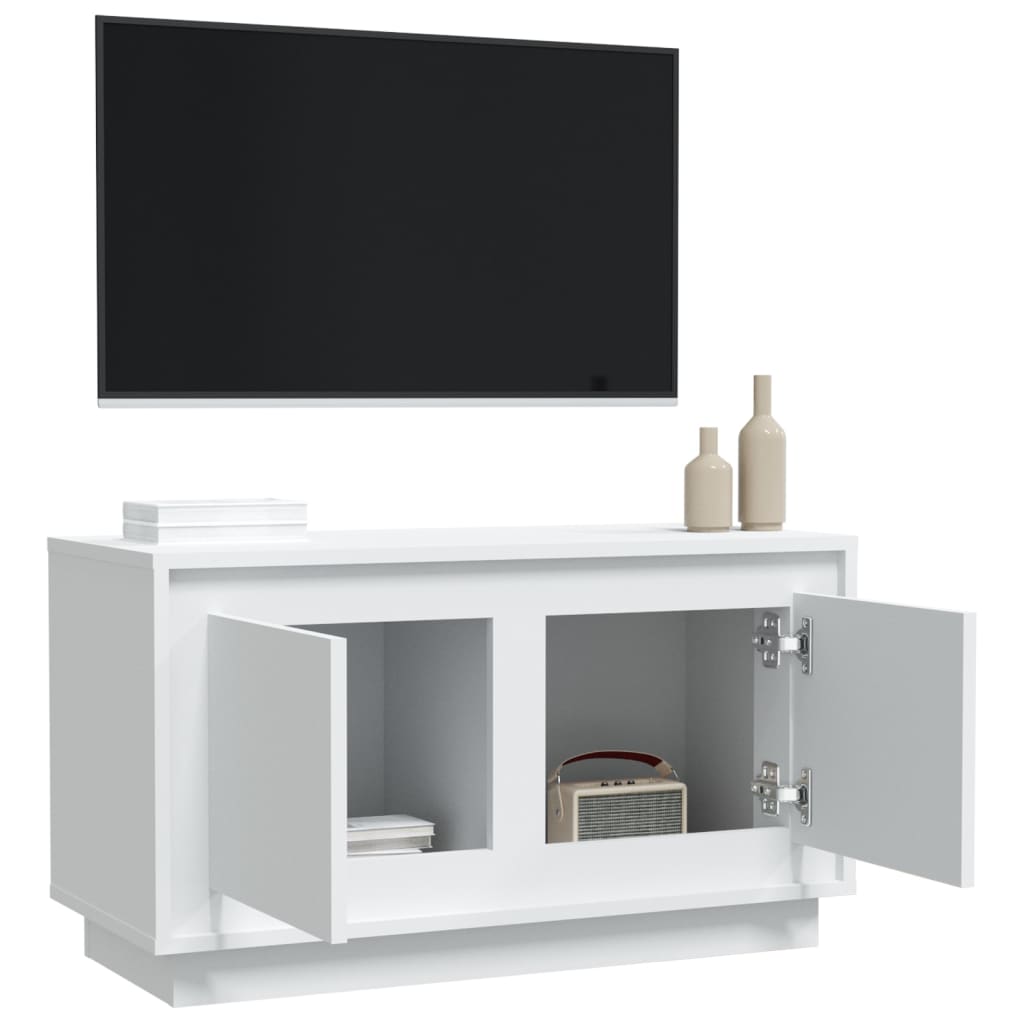 Tv-Meubel 80X35X45 Cm Bewerkt Hout