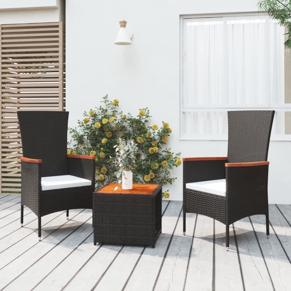 -Delige Loungeset Poly Rattan En