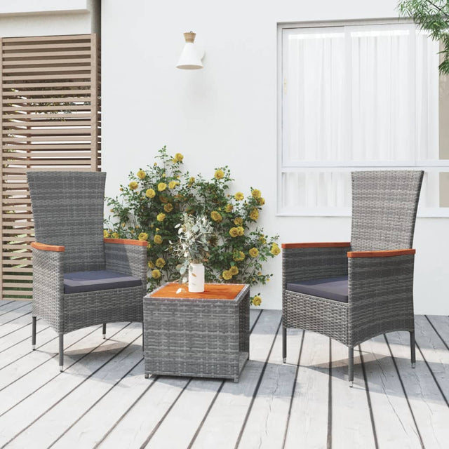 -Delige Loungeset Poly Rattan En