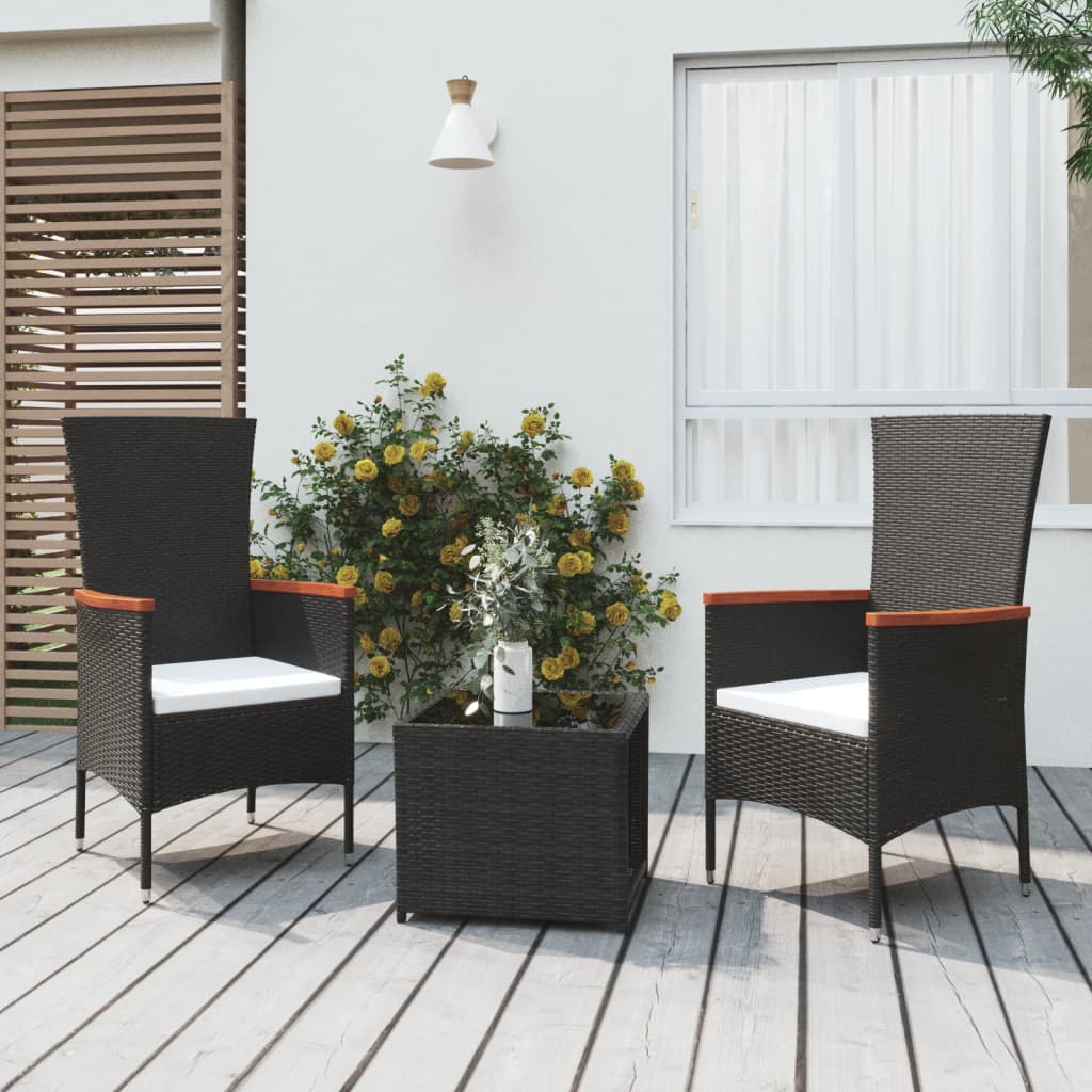 -Delige Loungeset Poly Rattan En