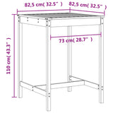 -Delige Barset Massief Grenenhout