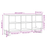 Tv-Meubel 03,5X30X50 Cm Bewerkt Hout