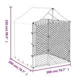 Hondenkennel Met Dak 2X2X2,5 M Gegalvaniseerd Staal Zilver