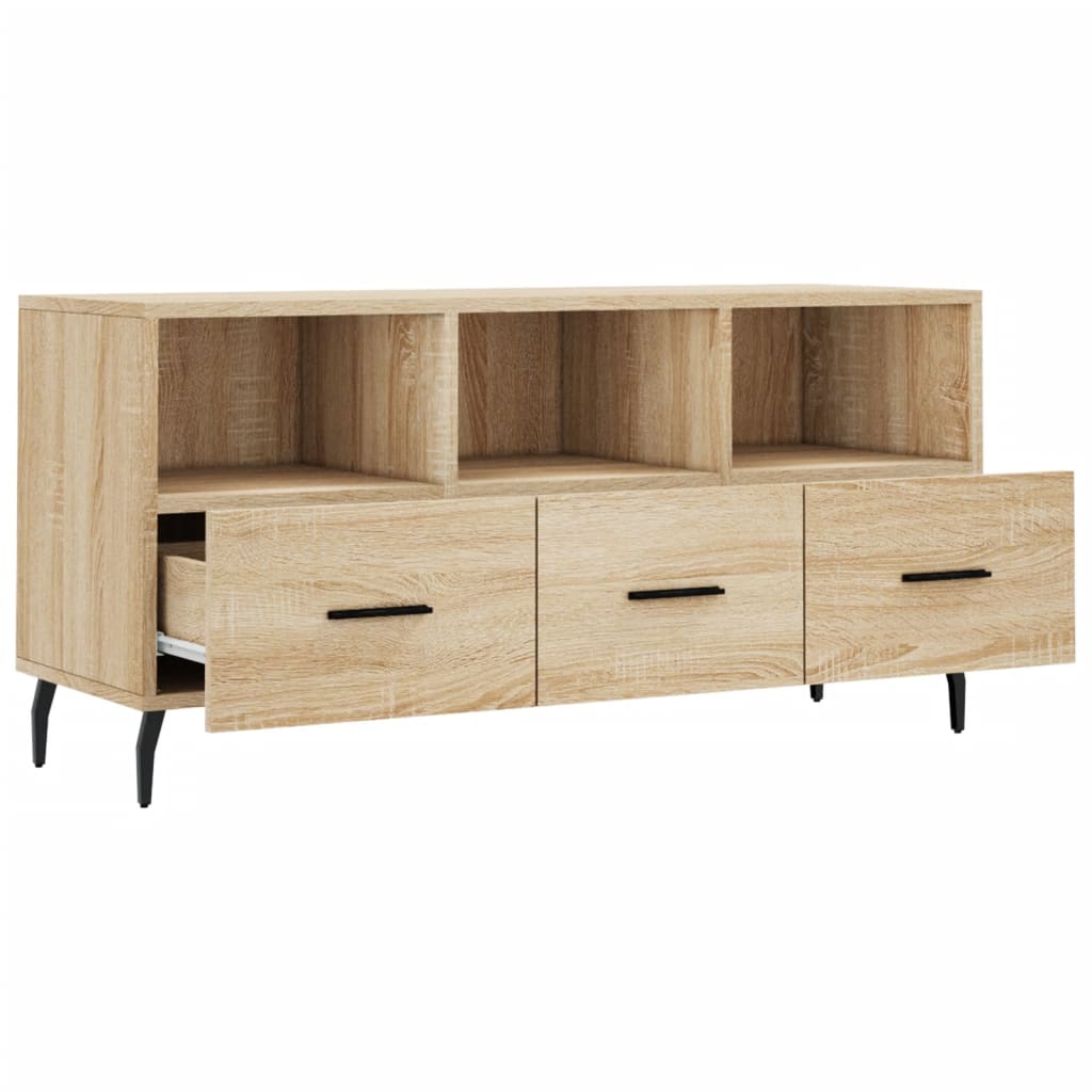 Tv-Meubel 02X36X50 Cm Bewerkt Hout Kleurig