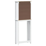 Toiletmeubel Berg 60X27X164,5 Cm Massief Hout Wit