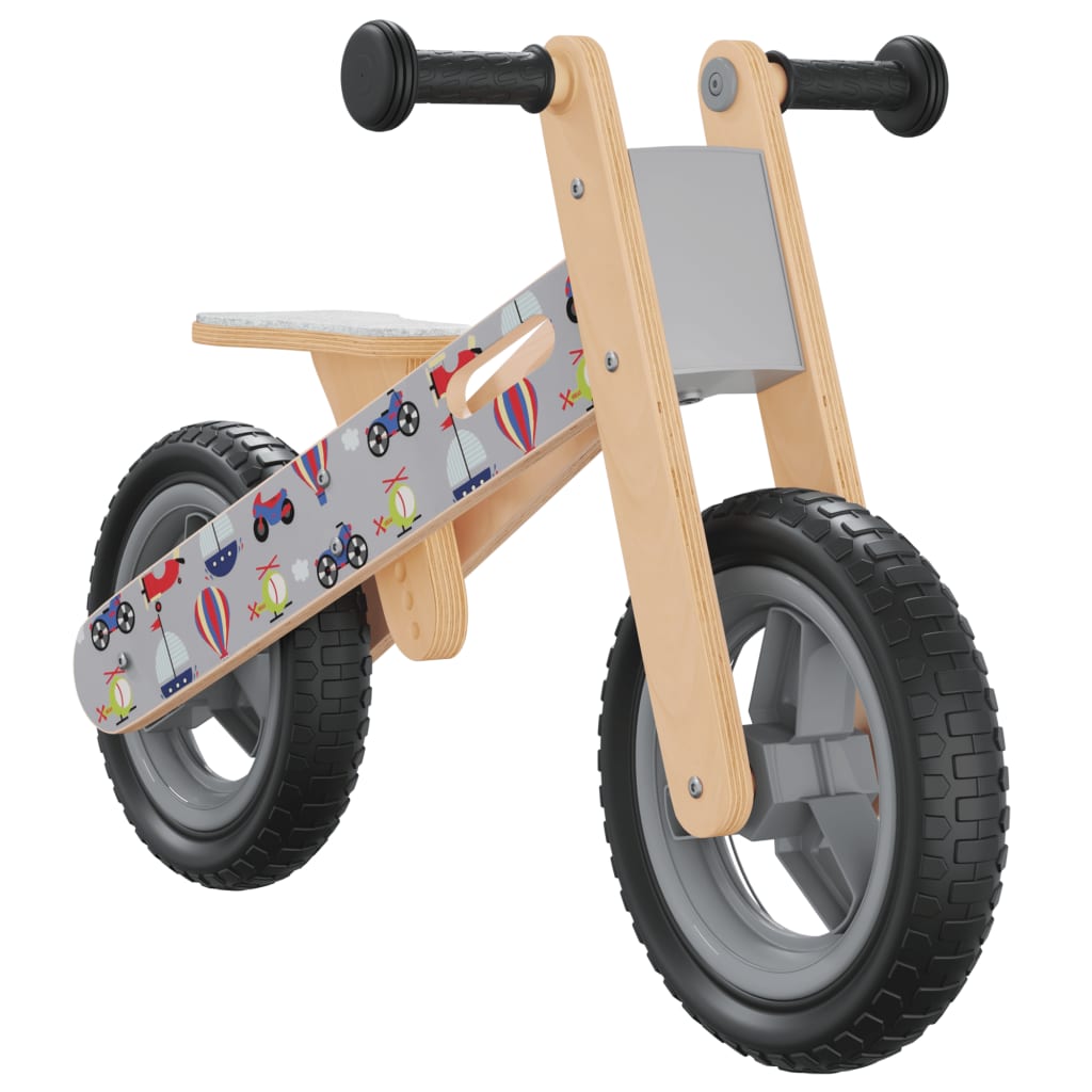 Loopfiets Voor Kinderen Grijs Met Print