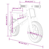 Loopfiets Voor Kinderen Grijs Met Print